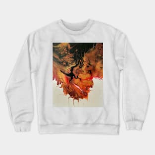 "Immersive" acrylic fluid art Crewneck Sweatshirt